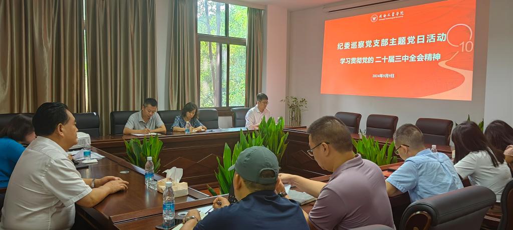 【主题党日】深入学习全会精神  深化改革推动发展——纪委巡...